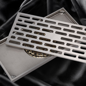 方形全铜加厚卫生间防臭隐形地漏浴室厨房下水道大排量防水地漏