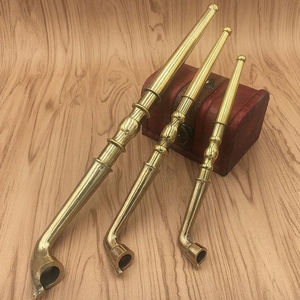 纯铜老式旱烟杆可拆卸烟斗20 老式传统金属烟袋锅子 男士烟丝斗