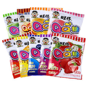 【新货】旺仔qq糖20g/袋 橡皮糖果汁软糖水果糖旺旺糖果零食整箱