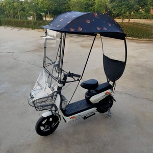 小型电动车遮雨罩雨棚蓬不锈钢遮阳伞挡雨蓬新款摩托车自行电瓶车