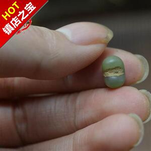 绿色55金佛草菩提子单颗原料天然绿色金佛草散籽 108颗佛珠念珠