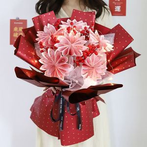 三八妇女节手工制作土豪钱花束diy花艺包装纸材料包女友长辈礼物