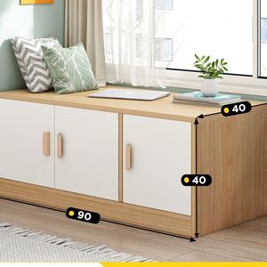 300人付款淘宝窗储坐阳台台物可榻屉收纳飘放在柜子抽榻米矮柜的定制