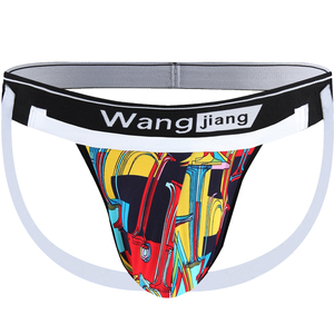 新款低腰男士双丁内裤男棉质性感凉爽透气t裤无痕提臀运动丁字裤