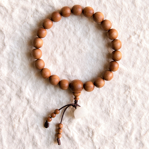 印度老山檀香佛珠木手串8mm21颗手链天然正宗黑肉级老料收藏送礼