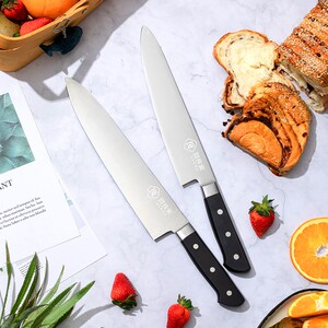 家用水果刀商用切西瓜加长款瓜果刀吧台专用刀ktv果盘高档刀具