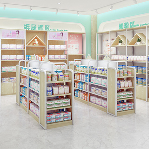 母婴店衣服货架孕婴