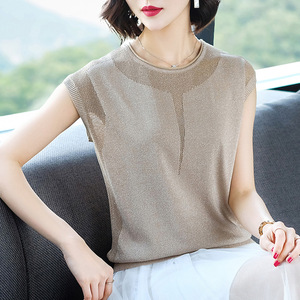 冰丝打底衫女v领宽松
