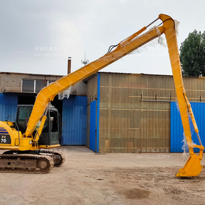 小挖机加长臂改装小松70徐工60三一75挖掘机加长臂河道清淤捞水草