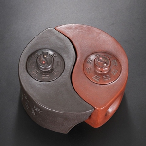 太极八卦紫砂壶紫砂壶八卦阴阳壶名家纯全手工原矿老紫泥仿古功夫