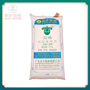 东方面粉 白棉特级高筋粉 打皮 面条专用高筋小麦粉25kg 广东包邮