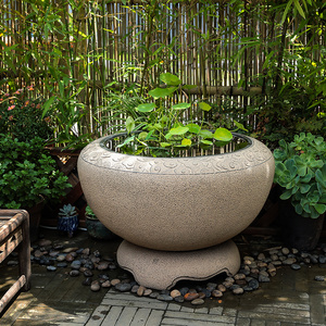 户外鱼缸庭院花园大型