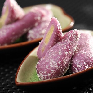 华莱士紫薯豌豆派香糯紫薯球半成品油炸小吃甜品点心12个/包