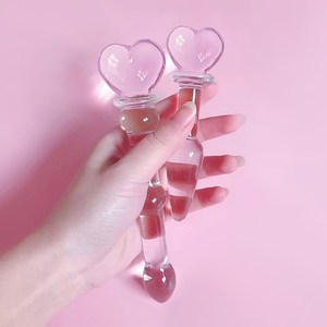 仙女水晶棒玻璃透明自慰快乐棒女用私处滋味器女生后庭拉珠肛门