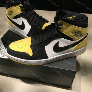 air jordan 1 aj1 黑黄脚趾 皮卡丘 白黄新欢 852542-071