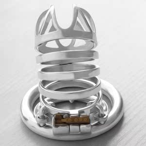 frrk金属男用贞操锁阴茎睾丸另类玩具贞节洁锁sm夫妻情趣用具