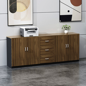 办公室边柜隔断矮柜地柜打印机柜长柜矮柜子简约现代茶水柜储物柜