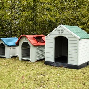 狗狗别墅狗屋户外塑料狗窝室外室内大型犬狗舍防雨四季通用房子型