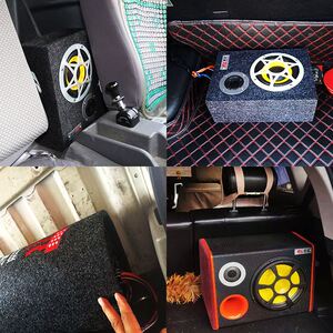 君诺车载低音炮24v 专用重低音货车音响改装12v汽车音箱超薄蓝牙