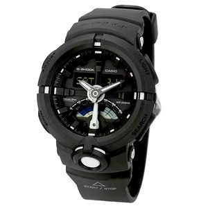 casio卡西欧手表男g-shock城市大表盘防水运动风表/黑紅ga-500-1a