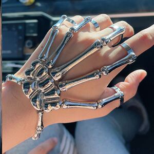 diy玩具戒指暗黑机械鬼爪龙爪手套盔甲外骨骼骷髅首饰儿童男孩