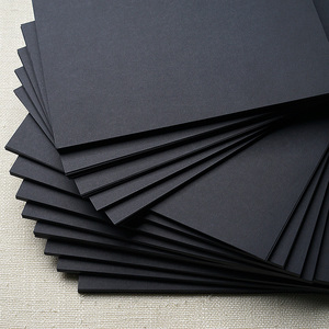 逸云手写黑卡纸白卡纸加厚高品质金属笔高光笔专用黑色贺卡硬手工