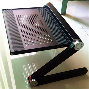 爱普生投影仪机通用铝合金折叠茶几办公家用床头托盘底座桌面支架