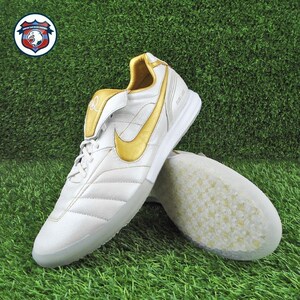 正品21透气/ tiempo legend 10r 传奇小罗白金限量平底足球鞋