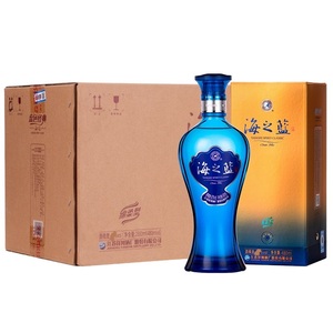蓝色经典海之蓝42/52度480ml*6瓶整箱浓香型白酒绵柔口感_阿里巴巴找