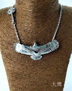老狼高桥吾郎goros套装银鹰大鹰项链吊坠925纯银goros老鹰男挂件