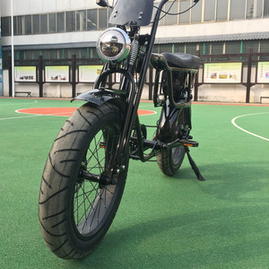 奥凯20寸复古太子助力自行车锂电定制出口变速骑行轻松电动自行车