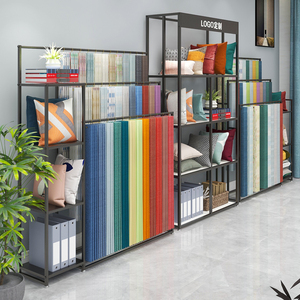 窗帘样品抱枕展示架软装布艺吊卡架墙纸壁布版本牢固陈列架落地式