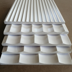 pvc波浪板波纹板背景墙装饰密度中纤板实木板阻燃板户外门头招牌