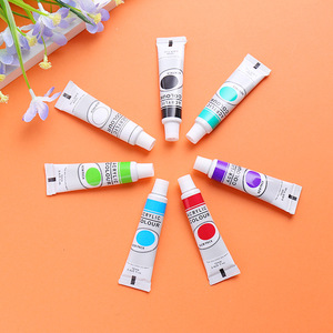 12ml软管12色散装单支颜料牙膏瓶装美术颜料水粉颜料水粉油画颜料