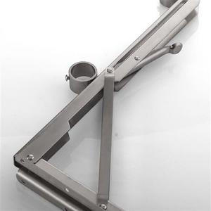 折叠三角晾衣架固定器窗户挂撑杆支架加厚卡架承重凉衣底座挂衣杆