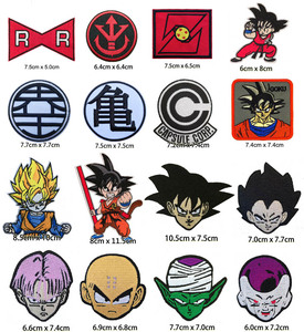 七龙珠 胶囊公司 红丝带 卡卡罗特 赛亚人 动漫周边刺绣补丁布贴
