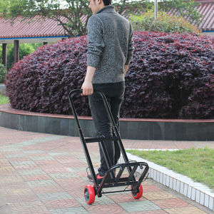 两轮小拖车折叠手拉车行李车拉水买菜便携拉杆车载重购物推车轴