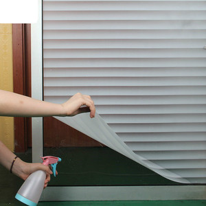 静电仿百叶磨砂玻璃窗贴纸卫生间窗户遮挡膜贴膜防走光透光不透明