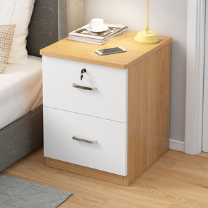 床头柜现代简约迷你小型20-25-30cm卧室超窄收纳柜简易带锁储物柜