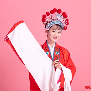 戏服装女花旦京剧古装戏子中国风演出衣服头饰戏曲黄梅戏戏服凤冠