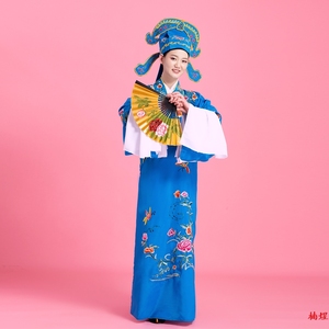 古装戏服男古装京剧小生戏剧服装越剧国风花旦戏曲帽古代演出服装