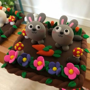 超轻粘土作品成品立体【粘土手工动物】超轻黏土彩泥,成品,手