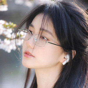 金丝框眼镜长方形