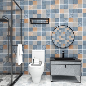 卫生间防水贴纸墙贴浴室瓷砖贴墙纸防潮自粘洗澡间壁纸厕所洗手间