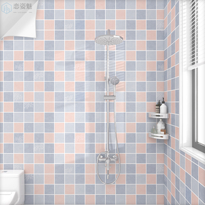 洗澡间防水墙贴加厚浴室淋浴房厕所墙纸翻新改造卫生间专用防水贴