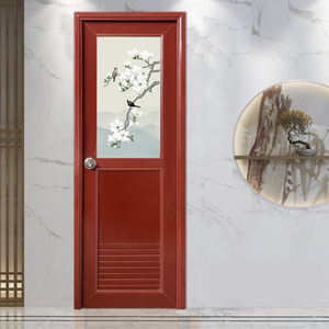 卫生间门厕所门pvc塑料门浴室门洗手间门家用简易厨房玻璃门简约