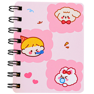 英语六级单词本卡通小号线圈小本子便携式随身口袋可爱迷你少女心手