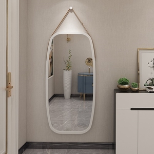 镜子全身镜ins风异形隐形穿衣镜壁挂学生宿舍男舞蹈家用可移动网