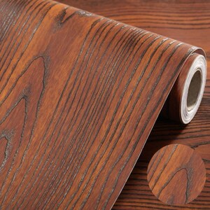 木纹桌布仿木纹桌布仿木纹桌垫立体墙纸柜子防水自粘木纹贴纸贴膜