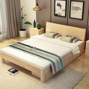 骨架带抽屉单人床90cm小户型实木单人床架1米宽结实木框架值09k2